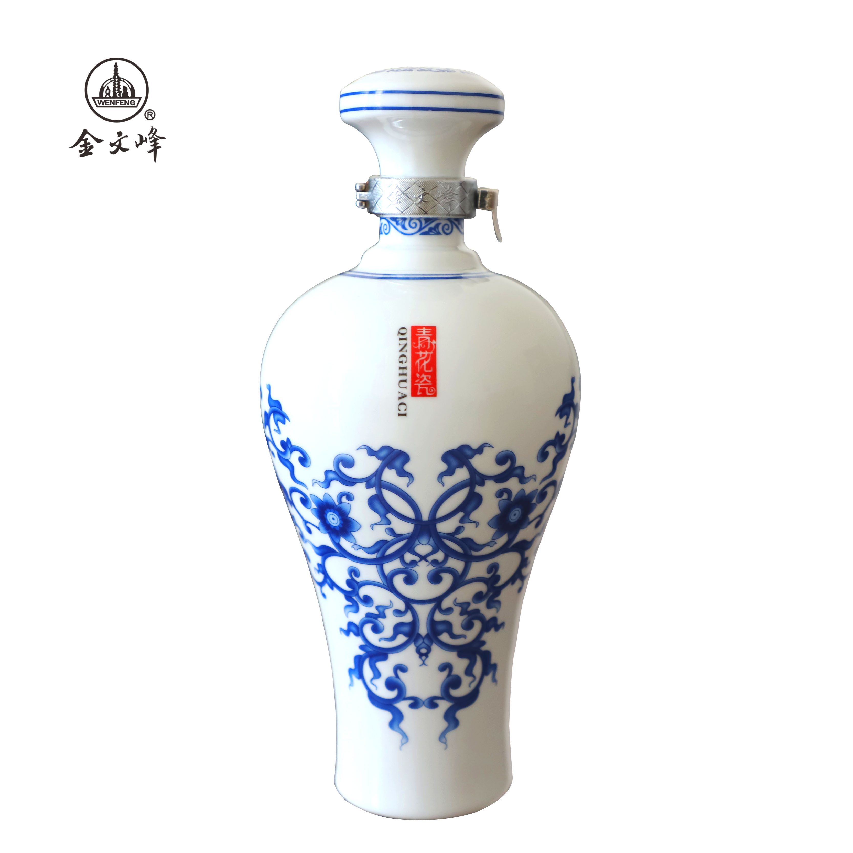 金文峰 青花瓷酒 42°浓香型白酒 500ml*4瓶/箱