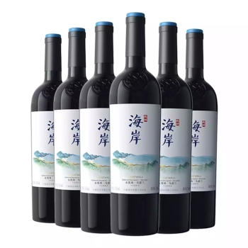 长城海岸赤霞珠马瑟兰干红葡萄酒红酒750ml6瓶箱