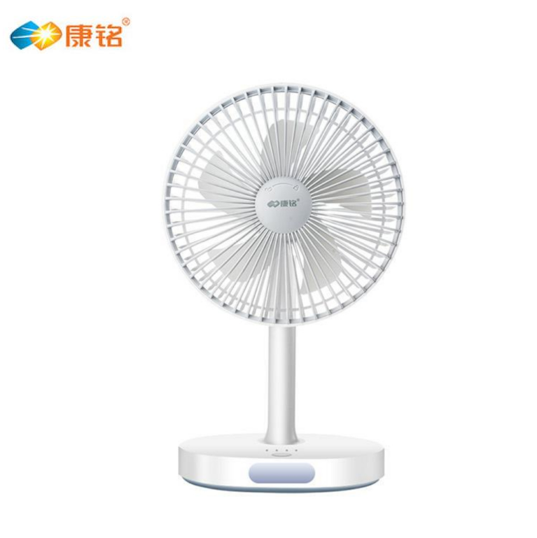 康铭台式风扇km-f0326充电电风扇便携式迷你学生办公静音电风扇