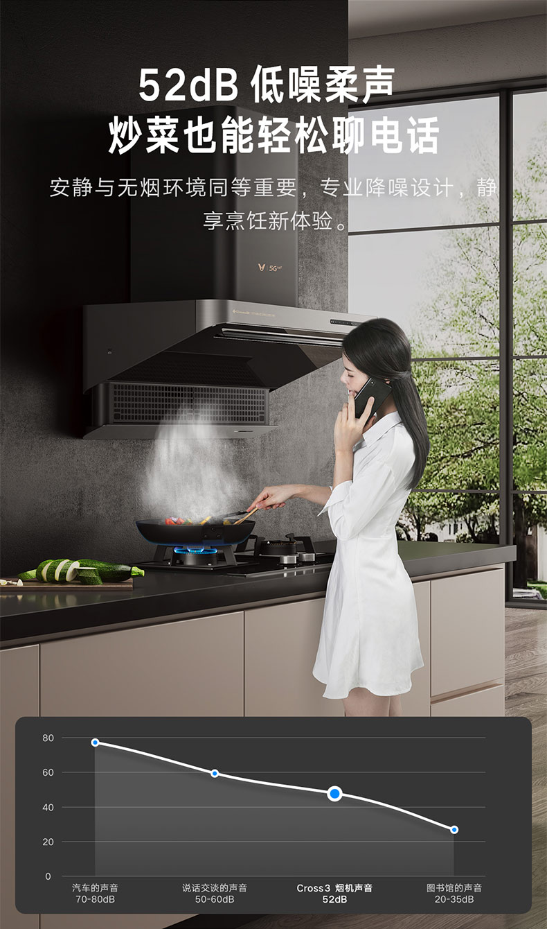 云米互联网油烟机cross3ai变频速吸变频版