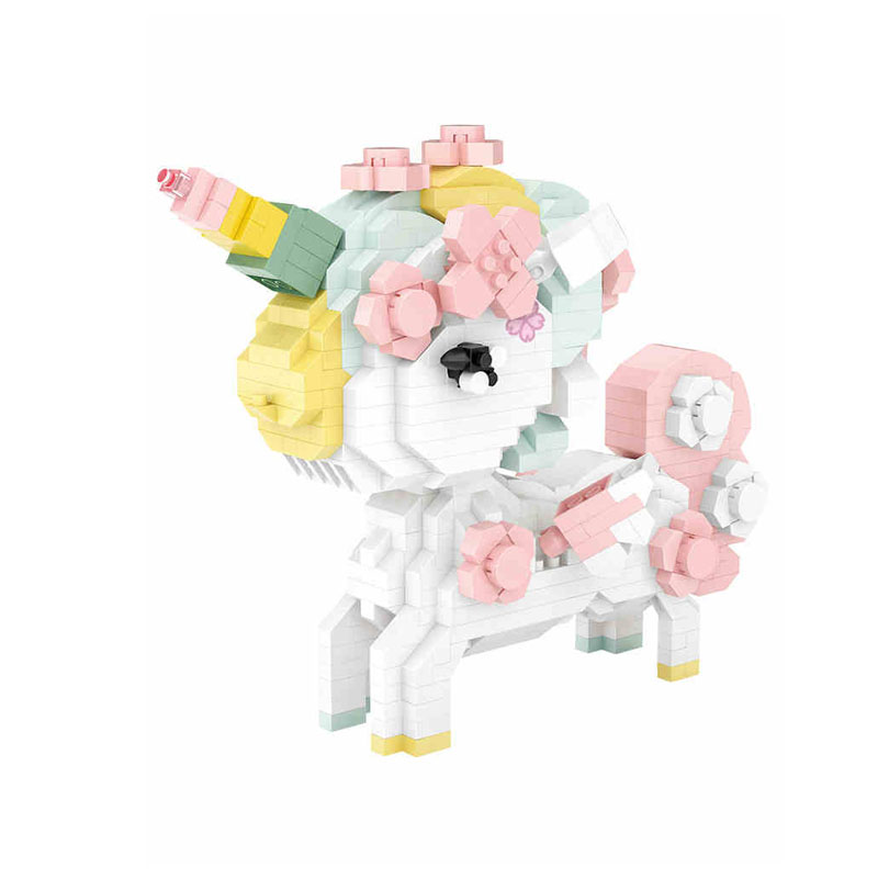 俐智loz小颗粒积木9256樱花独角兽
