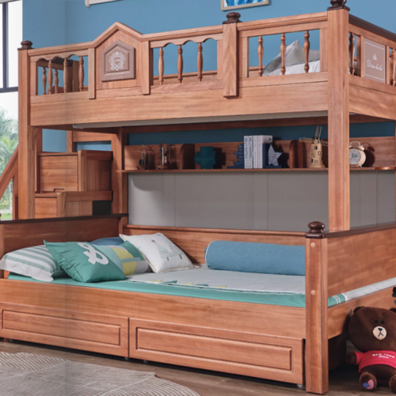 低碳贝贝全实木儿童高低床8s209