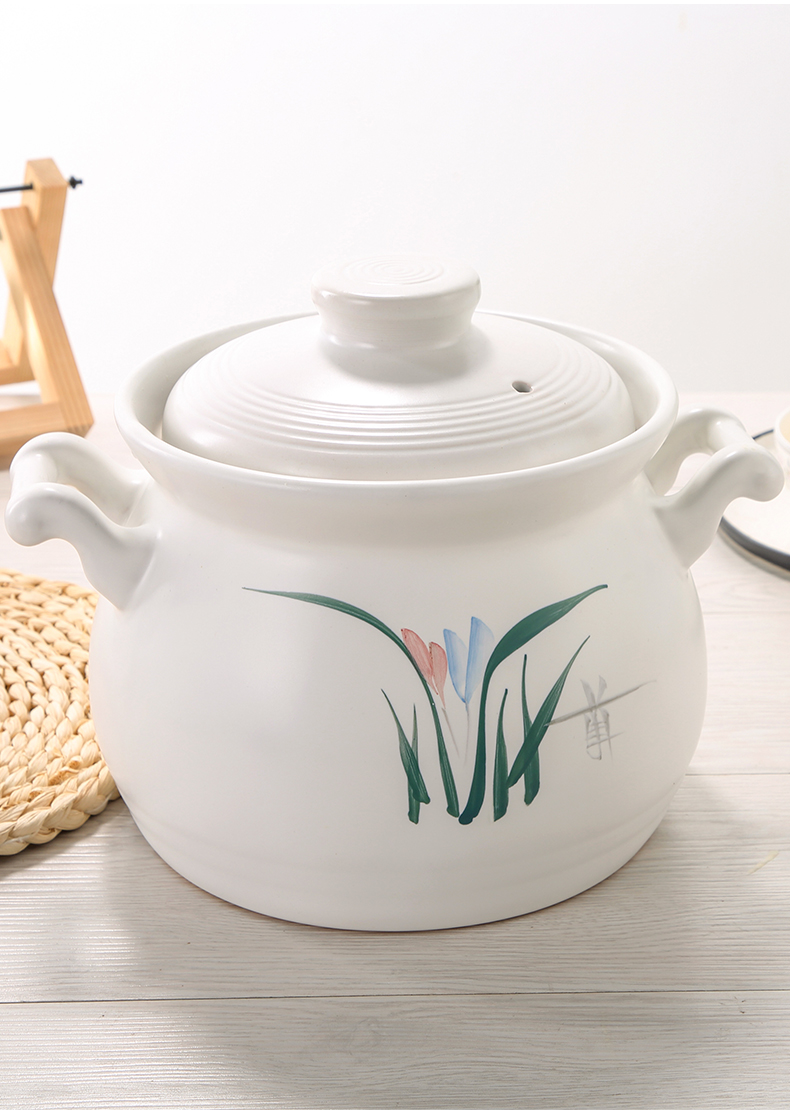 康舒白兰花大肚砂锅