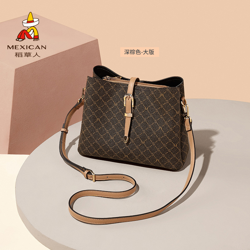 稻草人 女士大容量单肩斜挎包 mlbd02200641