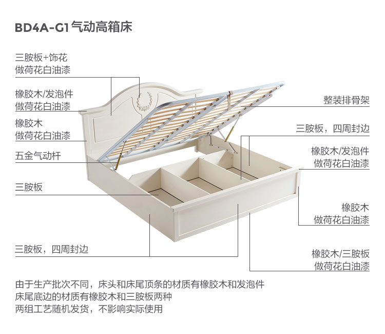 【林氏木業】高箱儲物雙人床bd4a