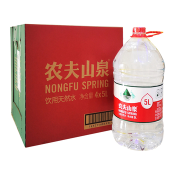 农夫山泉 饮用天然水 5L*4桶/件
