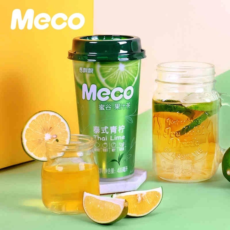 香飘飘meco 蜜谷果汁茶 泰式青柠400ml/杯